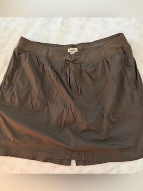 LL bean athletic skirt- dark taupe
